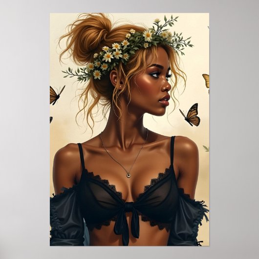 Etherele schoonheid in bloei poster (Voorkant)