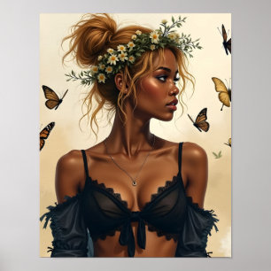 Etherele schoonheid in bloei poster
