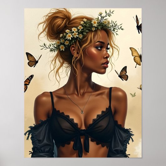 Etherele schoonheid in bloei poster (Voorkant)