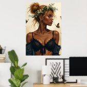 Etherele schoonheid in bloei poster (Thuiskantoor)