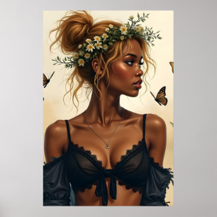 Etherele schoonheid in bloei poster