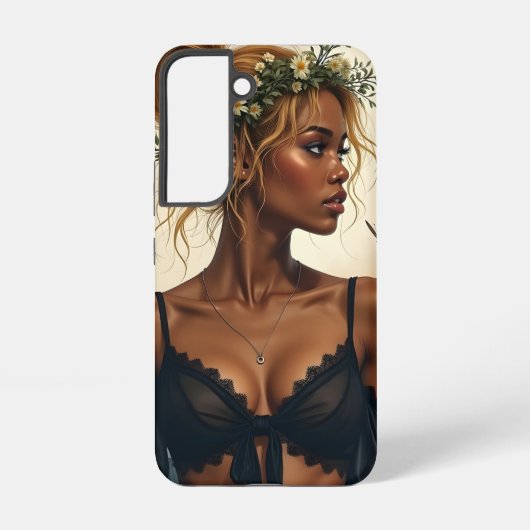 Etherele schoonheid in bloei samsung galaxy hoesje (Achterkant)
