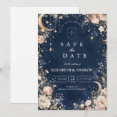 Etherele Sterrennachten Hemels Huwelijk Save The Date (Voorkant / Achterkant)