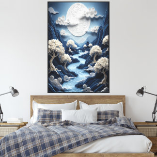 Etherele Stroom Canvas Afdruk
