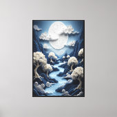 Etherele Stroom Canvas Afdruk (Voorkant)