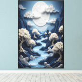 Etherele Stroom Canvas Afdruk (Insitu (Houten vloer))