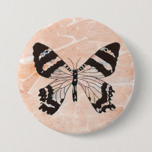 Etherele Vlinder Ronde Button 7,6 Cm