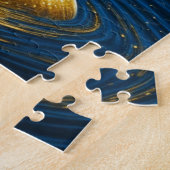Etherele vrouw mediteert onder de sterren legpuzzel (Zijkant)