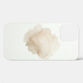 Etherele Witte Bloemblad Abstracte Hoes Minimalist (Achterkant (horizontaal))