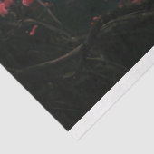 Etherele Witte Pauw, Kersenbloesem Boom Tissuepapier (Detail)