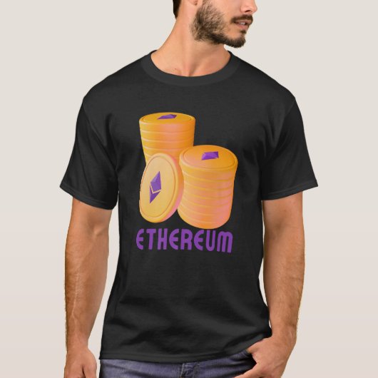 Ethereum Blockchain ETH Cryptocurrency Decentraliz T-shirt (Voorkant)