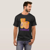 Ethereum Blockchain ETH Cryptocurrency Decentraliz T-shirt (Voorkant volledig)