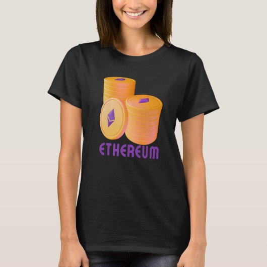 Ethereum Blockchain ETH Cryptocurrency Decentraliz T-shirt (Voorkant)
