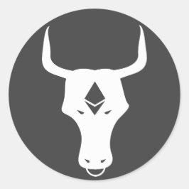 Ethereum Bull Ronde Sticker