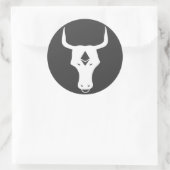 Ethereum Bull Ronde Sticker (Tas)
