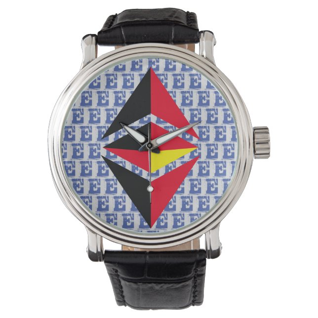 ETHEREUM CLASSIC CRYPTO CURRENCY T-Shirt Horloge (Voorkant)