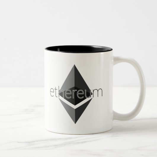 Ethereum Coffee Mugs, Beer Steins Tweekleurige Koffiemok (Rechts)