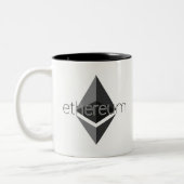 Ethereum Coffee Mugs, Beer Steins Tweekleurige Koffiemok (Links)