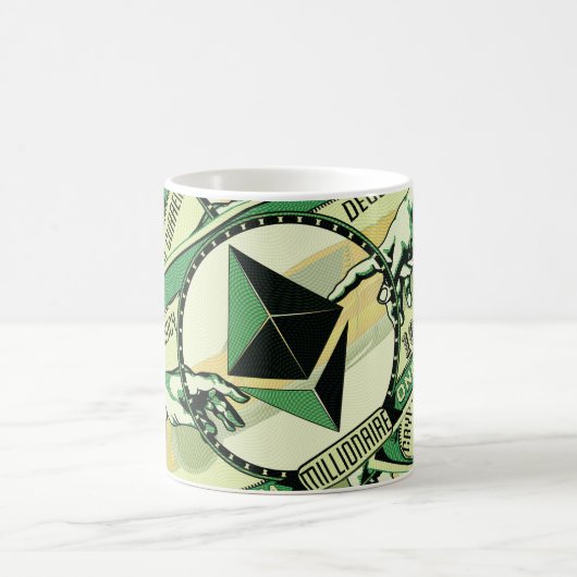 Ethereum Crypto ETH Millionaire Grafisch Koffiemok (Center)