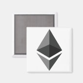 ethereum-cryptovaluta magneet (Voorkant / Achterkant)