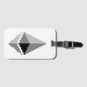 Ethereum ETH 8-Bit Logo | Bagage Label (Voorkant (horizontaal))
