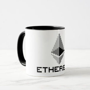Ethereum ETH 8-Bit Logo Mok
