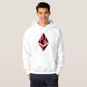 Ethereum ETH Black & Red Logo Hoodie
