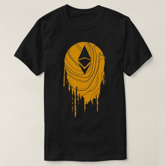 Ethereum ETH Cryptocurrency Trading Coin Blockchai T-shirt (Design voorkant)
