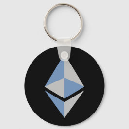 Ethereum ETH Gray & Blue Logo | Basis-Sleutelhange Sleutelhanger