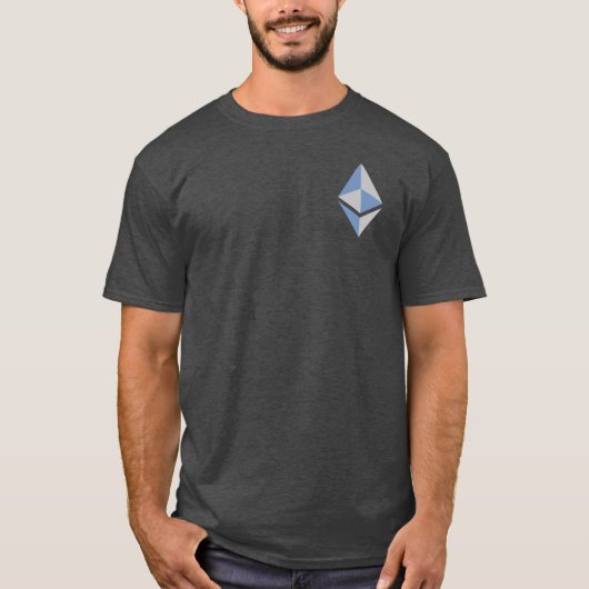 Ethereum ETH Gray & Blue Logo | Shirt (Voorkant)