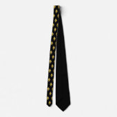 Ethereum ETH Gray & Gold Logo | Necktie Stropdas (Achterkant)