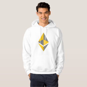 Ethereum ETH grijs & gouden logo Hoodie