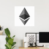 Ethereum ETH Logo | POSTER (Thuiskantoor)