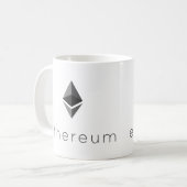 Ethereum Eth Logo Symbol Cryptocurrency Coffee Mok (Voorkant links)