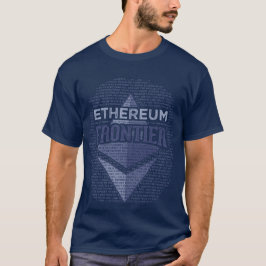 Ethereum Frontier Full Grunge original & marvy blu T-shirt