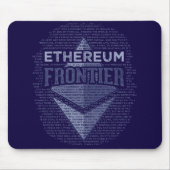 Ethereum Frontier Grunge dark blue muispad Muismat (Voorkant)