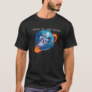 Ethereum HODL naar de motorcrypto-cryptocurr T-shirt