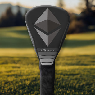 Ethereum Investment Crypto met Name Grey Stripes Golfheadcover