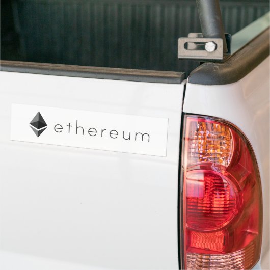 Ethereum Landschap Bumpersticker (Op Truck)