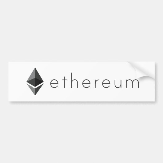 Ethereum Landschap Bumpersticker (Voorkant)