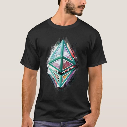 Ethereum Logo Abstract 01 Essential T-Shirt (Voorkant)