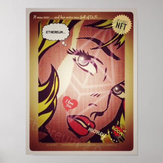 'Ethereum Meisje' 2021 Poster (Voorkant)