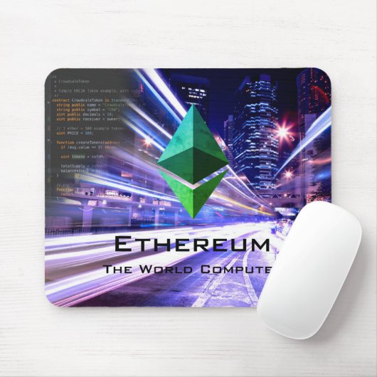Ethereum Mousepad Muismat (Met muis)