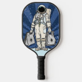 Ethereum naar de maan ETH Space Man Merch Pickleball Paddle (Voorkant)