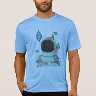 Ethereum naar de maan ETH Space Man Merch T-shirt