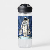 Ethereum naar de maan ETH Space Man Merch Waterfles (Voorkant)