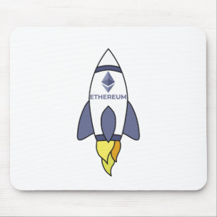 Ethereum naar de motorraket muismat