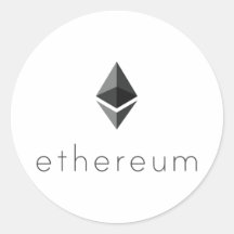 Ethereum ronde tekst Sticker