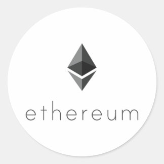 Ethereum ronde tekst Sticker
