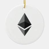 Ethereum Round Hanging Ornament (Voorkant)
